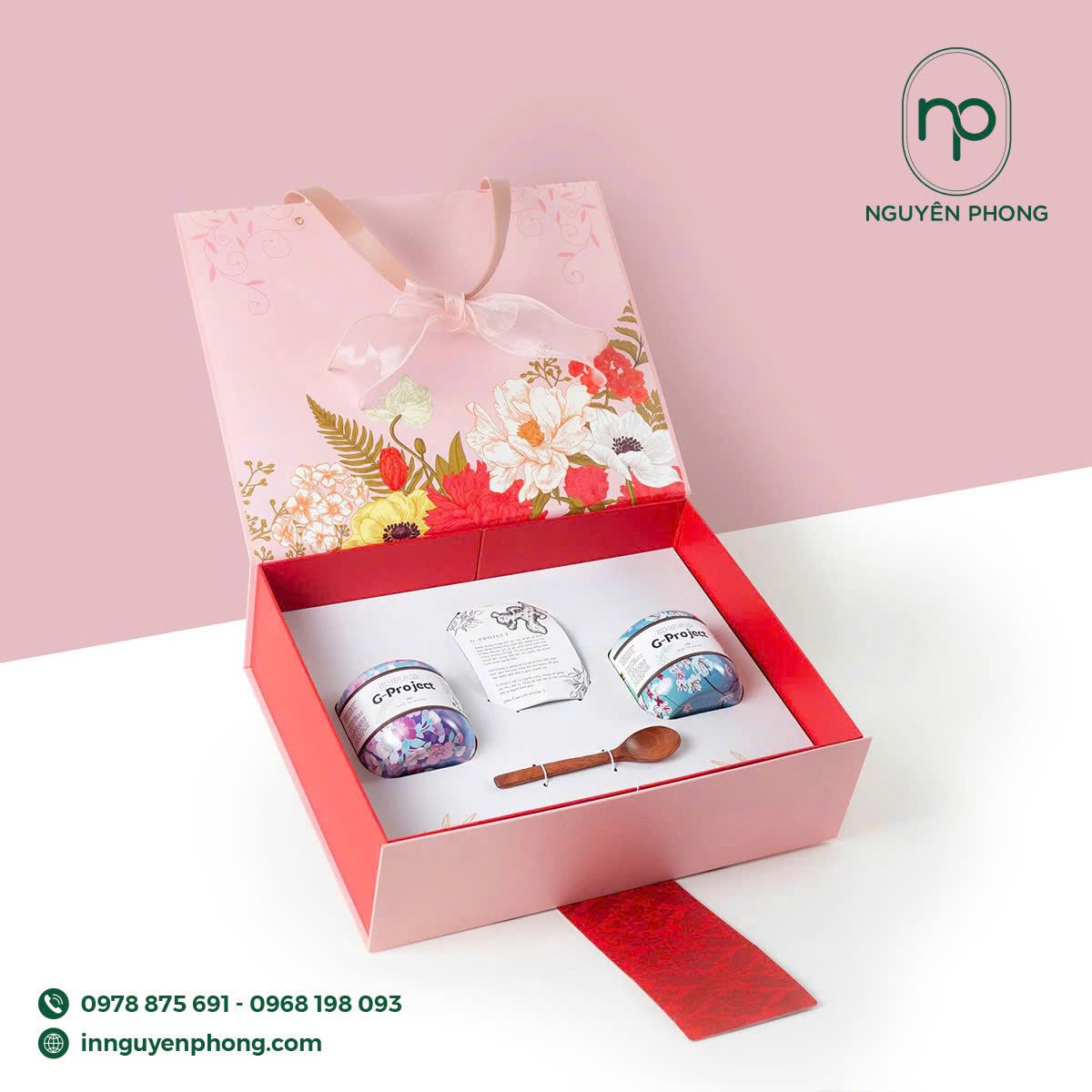 Mẫu hộp quà tặng thiết kế trang nhã